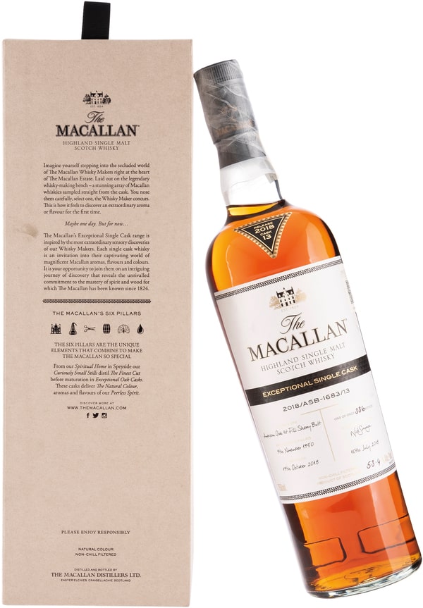whisky macallan single cask 2018
