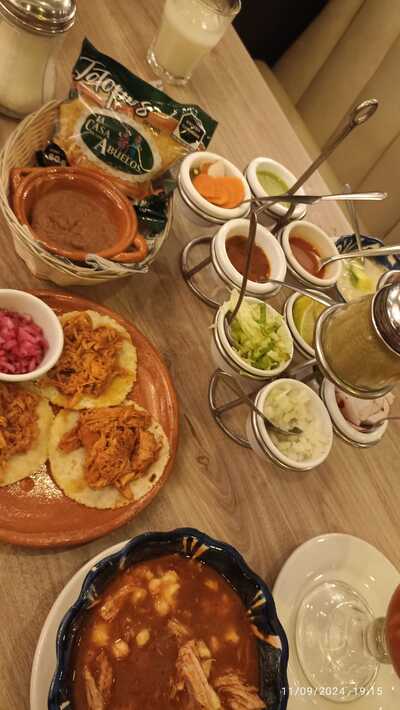 comida en la casa de los abuelos